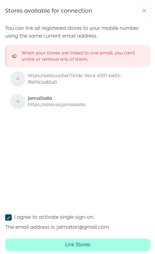 Manage multiple stores