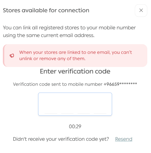 Manage multiple stores
